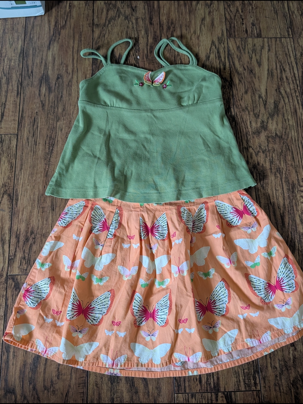 Gymboree Tropical Paradise Butterfly Skirt And‎ Tank Top